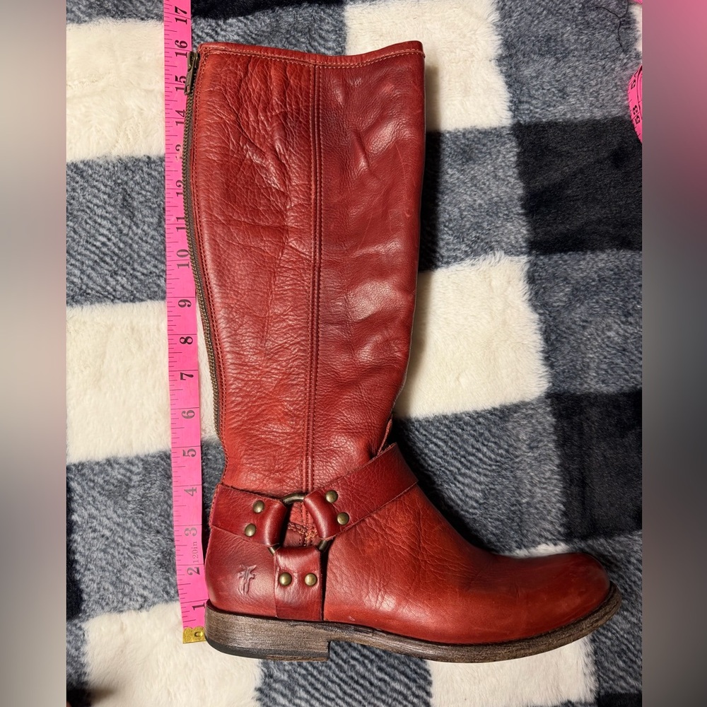 Frye Women's Riding Boots- Deep Red 6.5 - Picture 9 of 9